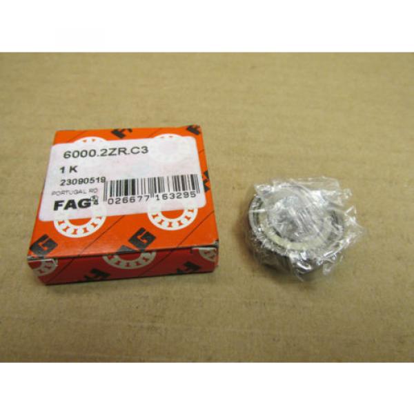 NIB FAG 6000 2ZR BEARING DOUBLE METAL SHIELD 60002ZR 6000ZZ  10x26x8 mm NEW #1 image