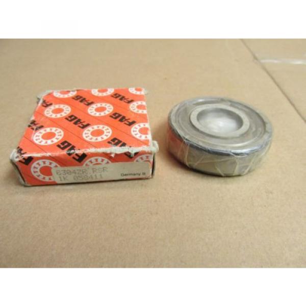 NIB FAG 6304ZRRSR BEARING SEALED METAL/RUBBER 6304 ZR RSR 20x52x15 mm #1 image