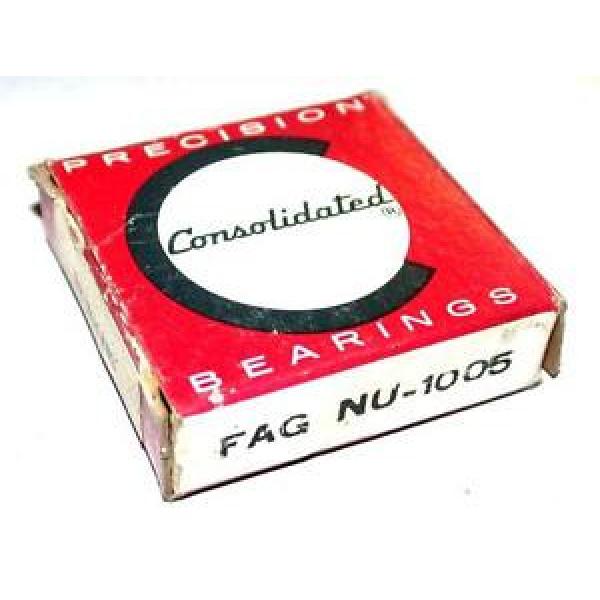 NEW CONSOLIDATED BALL BEARING FAG NU-1005 25MM X 47MM X 12MM (3 AVAILABLE) #1 image