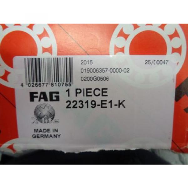 FAG 22319-E1-K SPHERICAL ROLLER BEARING #2 image