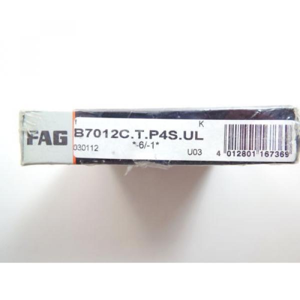 FAG B7012C.T.PS4S.UL BEARING SPINDLE ANGULAR CONTACT BALL BEARING NIB #1 image