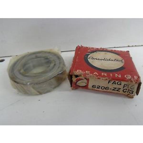 CONSOLIDATED PRECISION BEARING FAG 6206-ZZ C/3 STK14500A #1 image