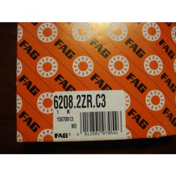 FAG 6208.2ZR.C3 Deep Groove Bearing 40mm x 80mm x 18mm Double Shielded /4927eHE3 #2 image