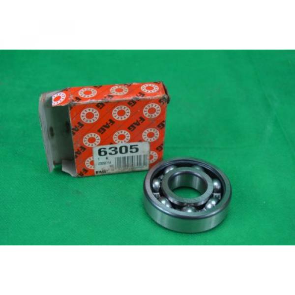 1 NIB FAG 6305 BALL BEARING SINGLE ROW DEEP GROOVE - SKU 1900ZZ #1 image