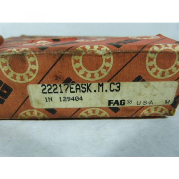 FAG 22217EASK.M.C3 Cylindrical Roller Bearing ! NEW ! #1 image