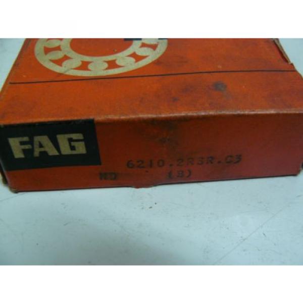 NEW FAG 6210.2RSR.C3 BALL BEARING 50MM ID 90MM OD 20MM HT #2 image