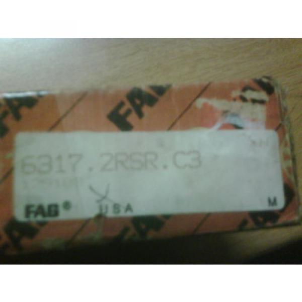 FAG 6317 2RS bearing FAG brand NIB FAST Shipping 6317 2RSR C3 #2 image