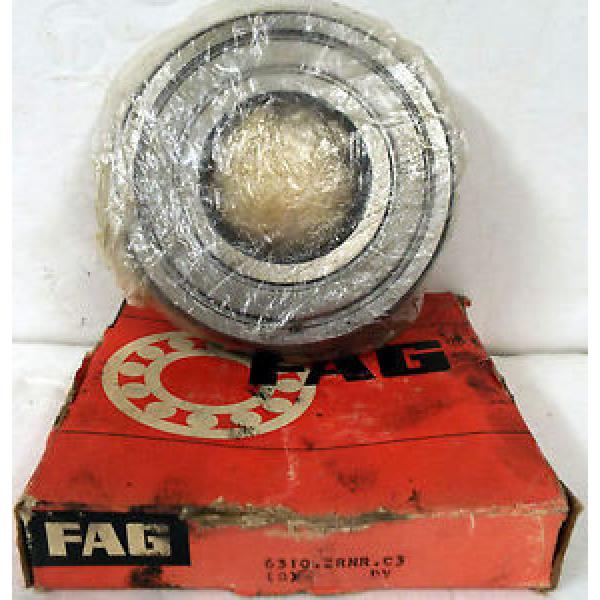 1 NEW FAG 6310.ZRNR.C3 SINGLE ROW BALL BEARING #1 image