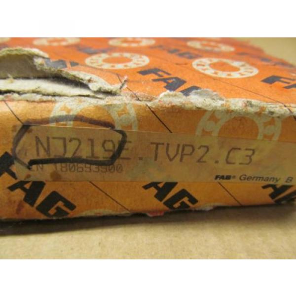 1 NIB FAG NJ219E.TVP2.C3 NJ219ETVP2C3 ROLLER BEARING OPEN 95MM X 170MM X 32MM #2 image