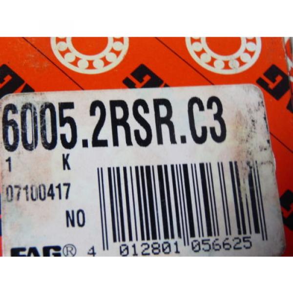 Fag 6005.2RSR.C3 Deep Groove Ball Bearing 25mm Bore ! NEW ! #3 image