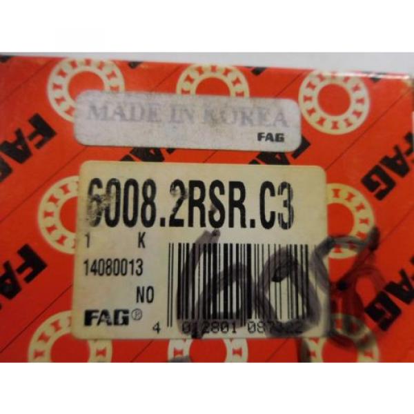 SKF 6008 2ZJEM (QTY2) And Fag 6008.2RSR.C3 Bearings (QTY3) Lot #5 image