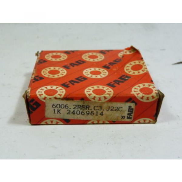 Fag 6006-2RSR-C3 Bearing 30x55-13mm Sealed ! NEW ! #3 image