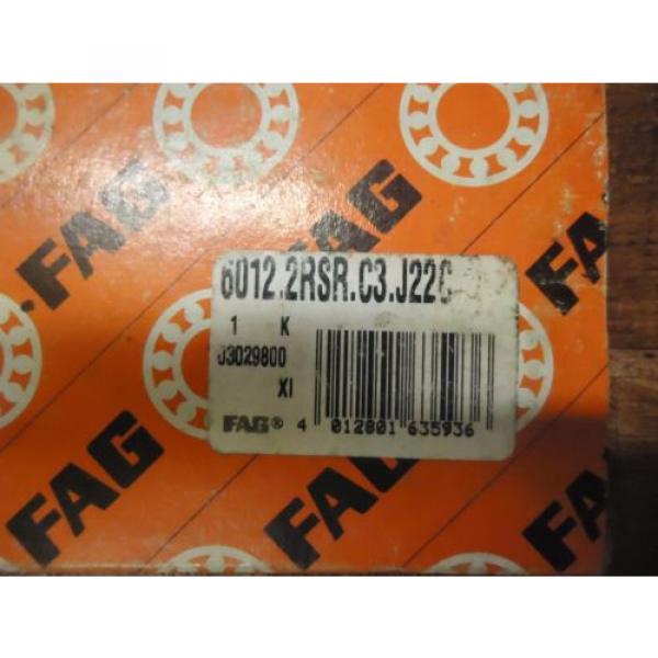 set of two FAG 6009 2RSR C3.J22C , Deep Groove Ball Bearings NOS #3 image