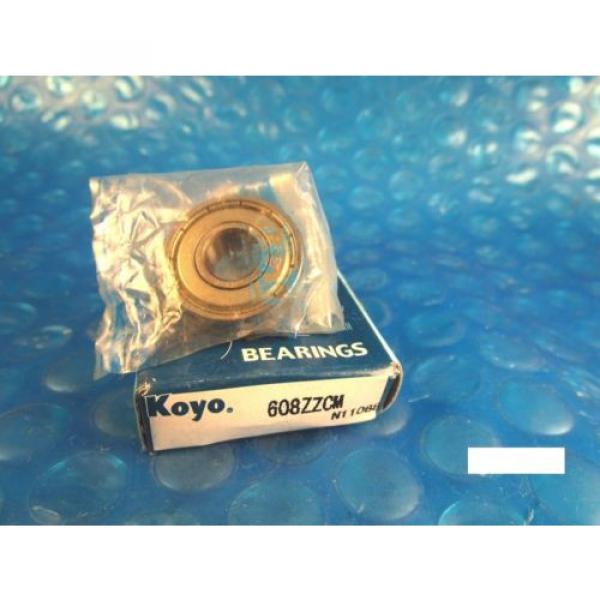 KOYO 608 ZZ CM, 2Z,Single Row Radial Bearing(Timken 38, SKF, NTN, FAG 2ZR,NSK) #1 image