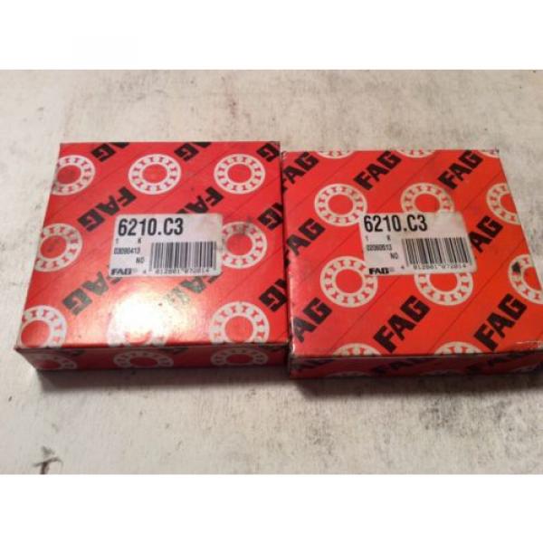 2-FAG /Bearings #6210.C3 ,30 day warranty, free shipping lower 48! #1 image