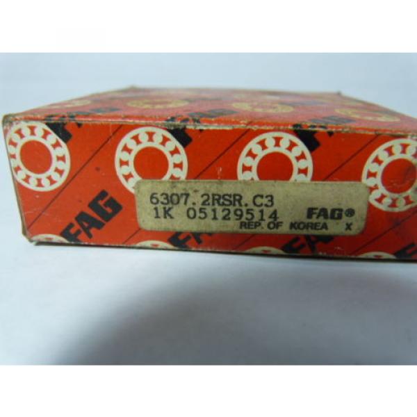 Fag 6307.2RSR.C3 Sealed Ball Bearing 35X80X21mm ! NEW ! #3 image