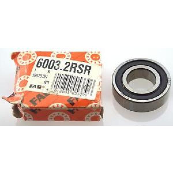 Fag Bearings 6003.2RSR 17mm Bore x 35mm x 10mm Sealed Radial Bearing #1 image