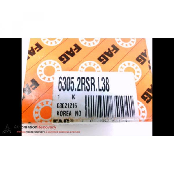 FAG 6305.2RSR.L38 BEARING, INSIDE DIAMETER: 1&#034;, OUTSIDE DIAMETER:, NEW #2 image