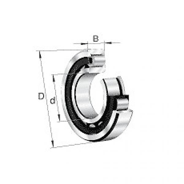 NJ314-E-M1-C3 FAG Cylindrical roller bearing #1 image