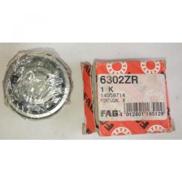 FAG 6302ZR Deep Groove Ball Bearing Single Row #1 image