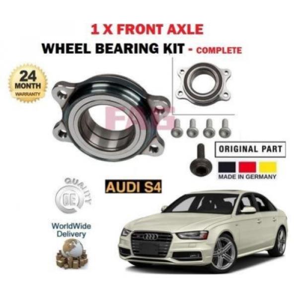 FOR AUDI A4 S4 3.2 QUATTRO FSI TFSI 2008-&gt; NEW FAG 1 X FRONT WHEEL BEARING KIT #1 image