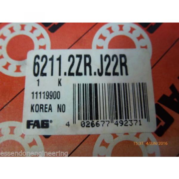 FAG 6211.2ZR.J22R Deep Groove Ball Bearing New #2 image