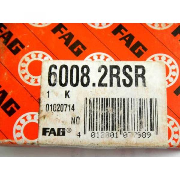 FAG 6008.2RSR Sealed Ball Bearing 40mm ID 68mm OD  Lot of 4   Free Shipping #3 image