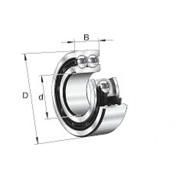 3302-B-TVH-C3 FAG Angular Contact Ball Bearing Double Row #1 image