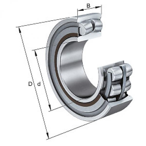 WS22217-E1-2RSR FAG Sealed spherical roller Bearings WS222..-E1, lip seals on bo #1 image